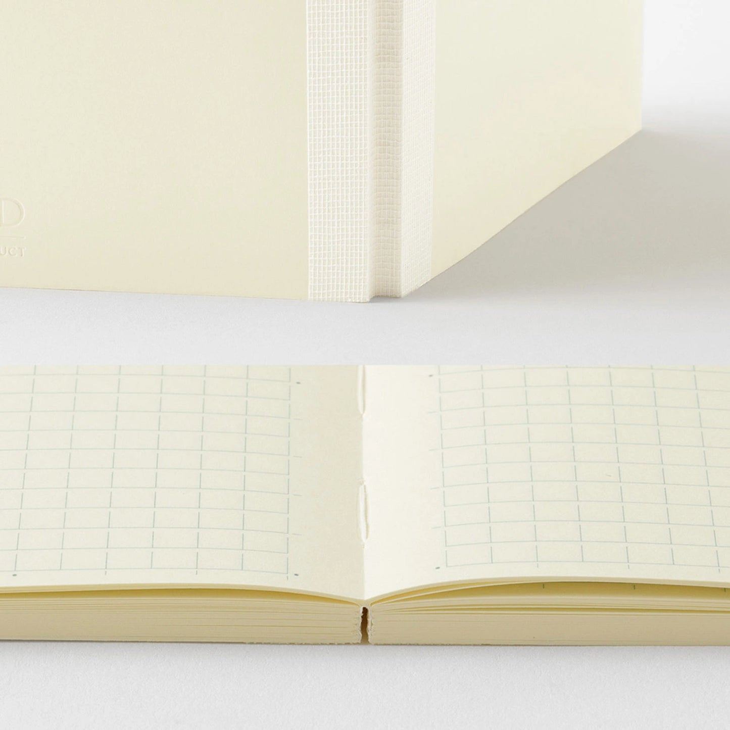 MD Product A5 grid notebook with cream MD Paper pages and minimalist cover