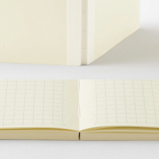 MD Product A5 grid notebook with cream MD Paper pages and minimalist cover
