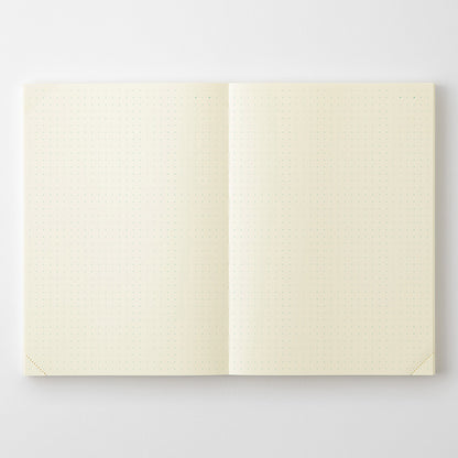 MD Product A5 Codex 1 Day 1 Page dot grid notebook with cream MD Paper pages and exposed spine