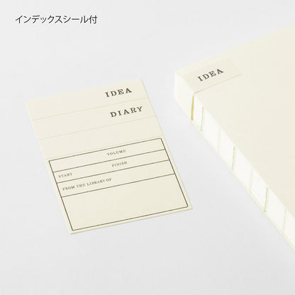 MD Product A5 Codex 1 Day 1 Page dot grid notebook with cream MD Paper pages and exposed spine