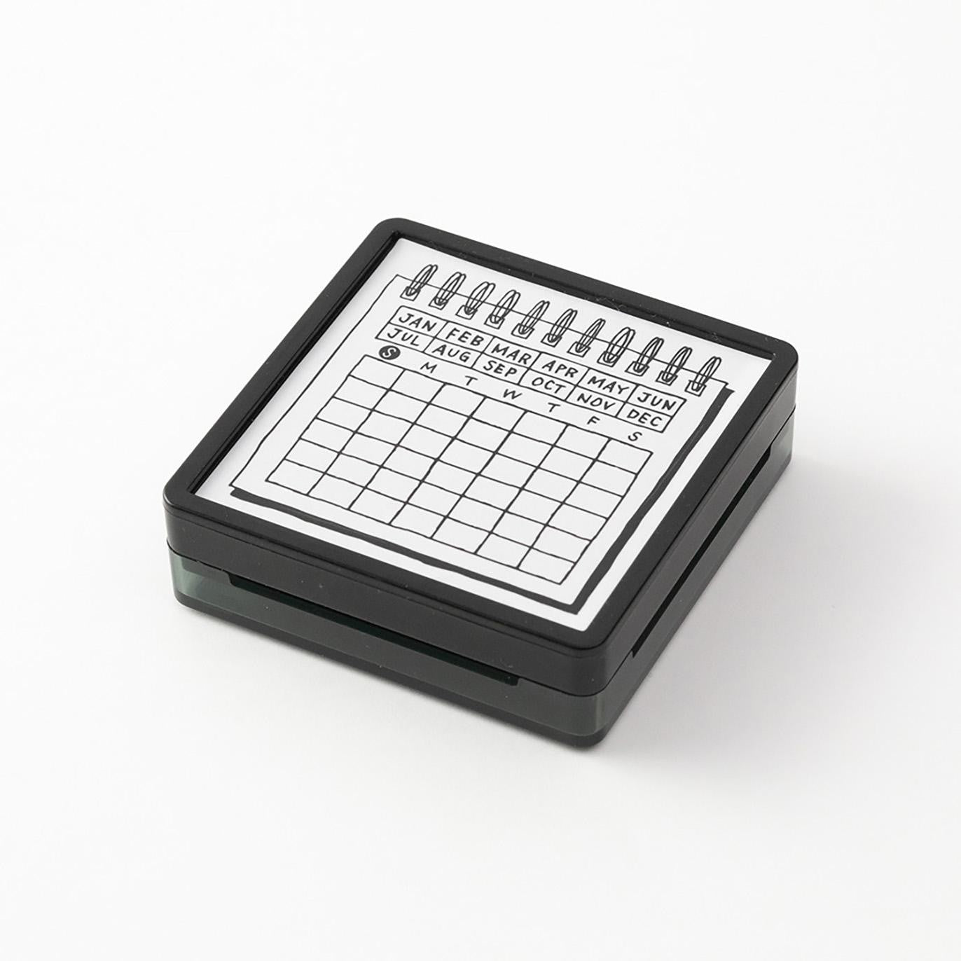 Midori Pre-Inked Paintable Stamp – Calendar