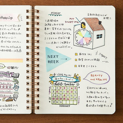 Midori Pre-Inked Paintable Stamp | Calendar