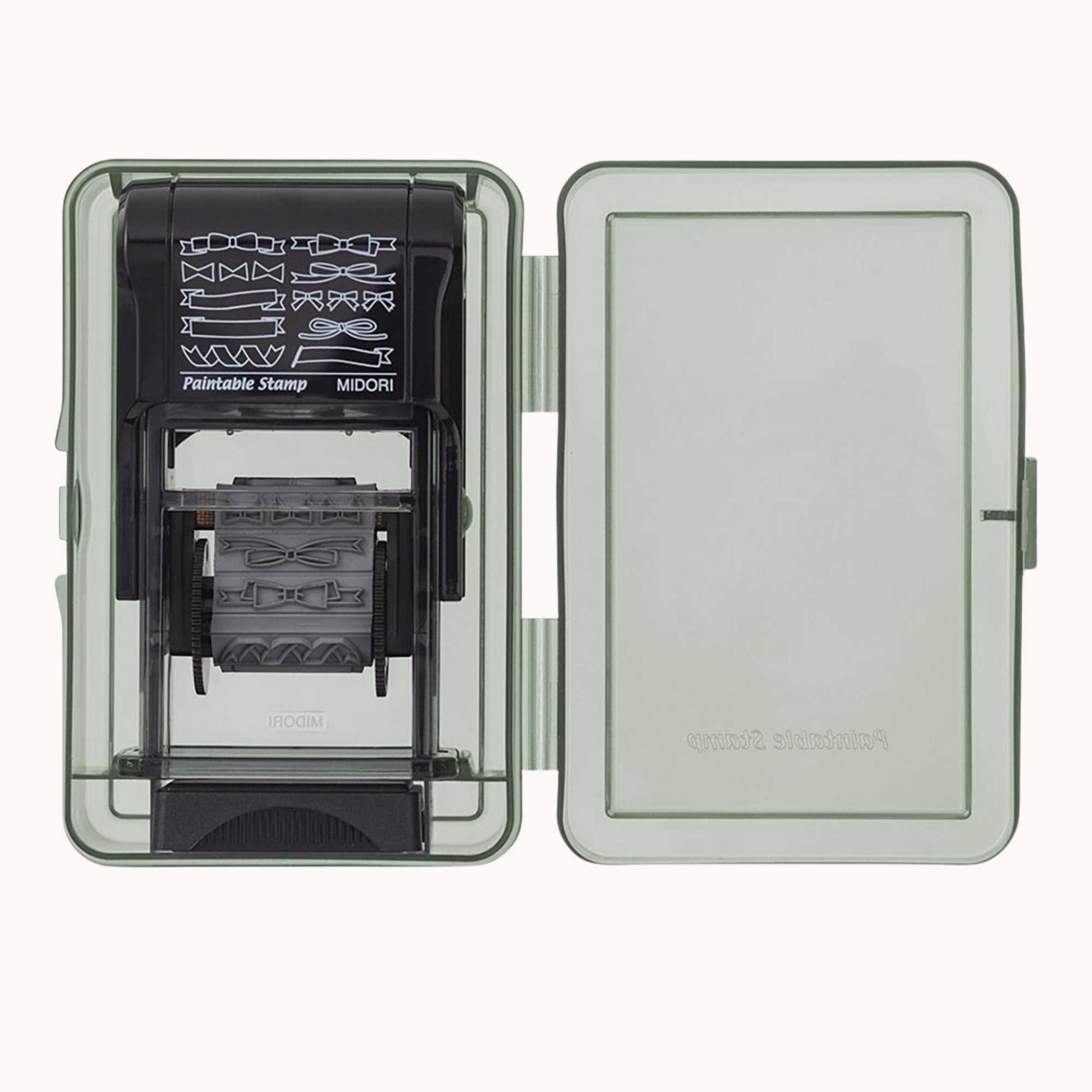Midori Storage Case for Paintable Rotating Stamps with translucent stackable design