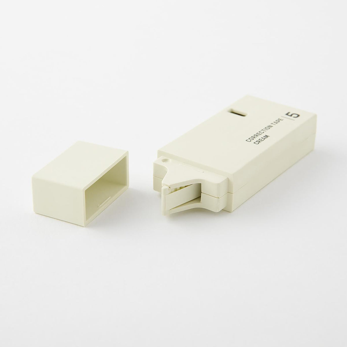 Midori cream correction tape showing the applicator tip