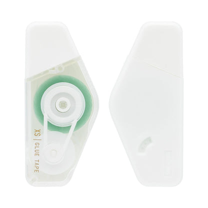 Glue tape with dispenser on a white background
