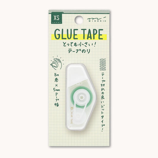 Glue tape with packaging on a white background