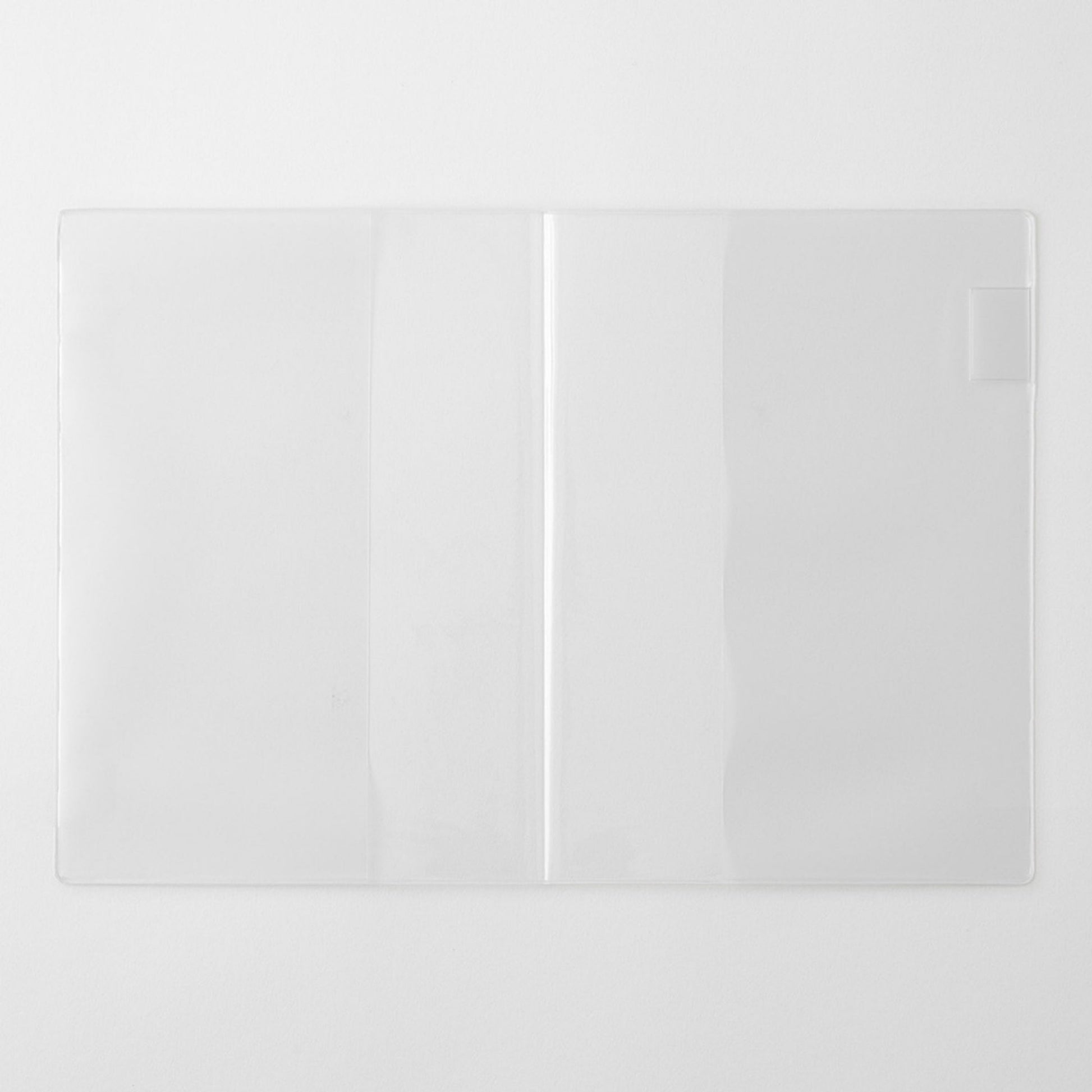 Clear PVC cover designed for the MD Notebook A5 with integrated pen holder