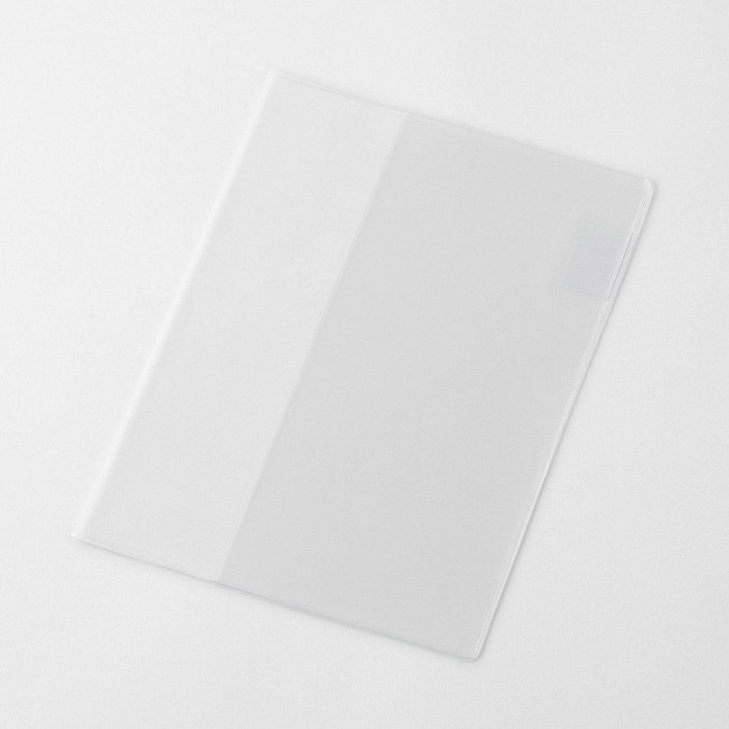 Clear PVC cover designed for the MD Notebook A5 with integrated pen holder