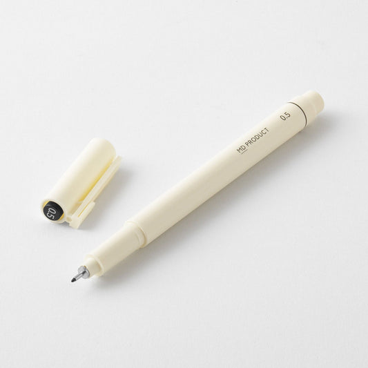 MD Drawing Pen with 0.5mm tip and black pigment ink