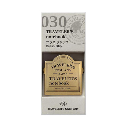 Brass Clip with Traveler’s Company logo – page holder for Traveler’s Notebook, South Africa stock