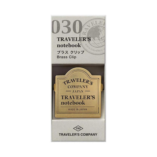 Brass Clip with Traveler’s Company logo – page holder for Traveler’s Notebook, South Africa stock