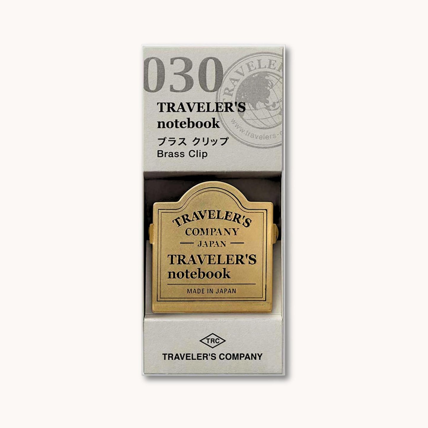 Brass Clip with Traveler’s Company logo – page holder for Traveler’s Notebook, South Africa stock