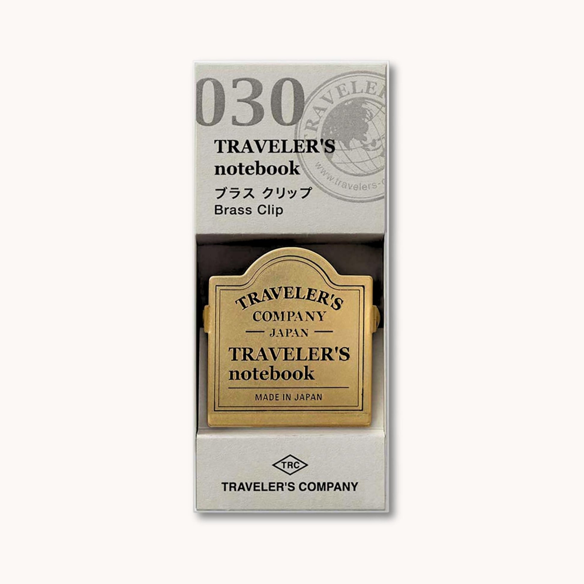 Brass Clip with Traveler’s Company logo – page holder for Traveler’s Notebook, South Africa stock