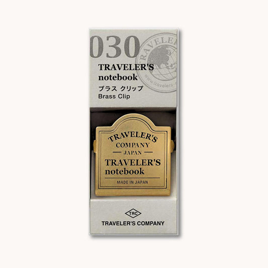 Brass Clip with Traveler’s Company logo – page holder for Traveler’s Notebook, South Africa stock