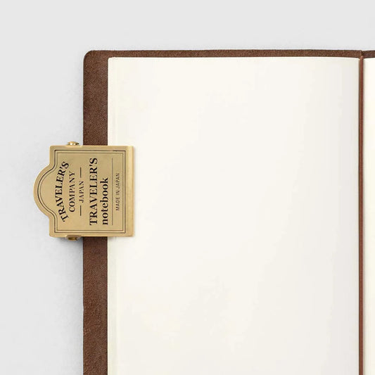 Traveler’s Notebook Brass Clip – Traveler's Company Logo