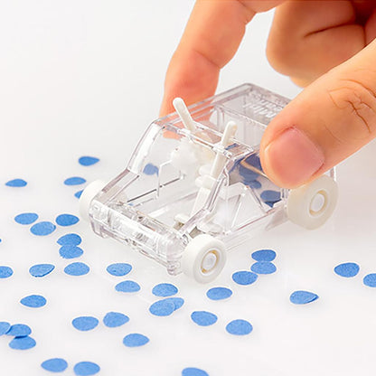 Midori mini cleaner in pink, blue, and clear – handheld roller cleaner for desks and journaling messes