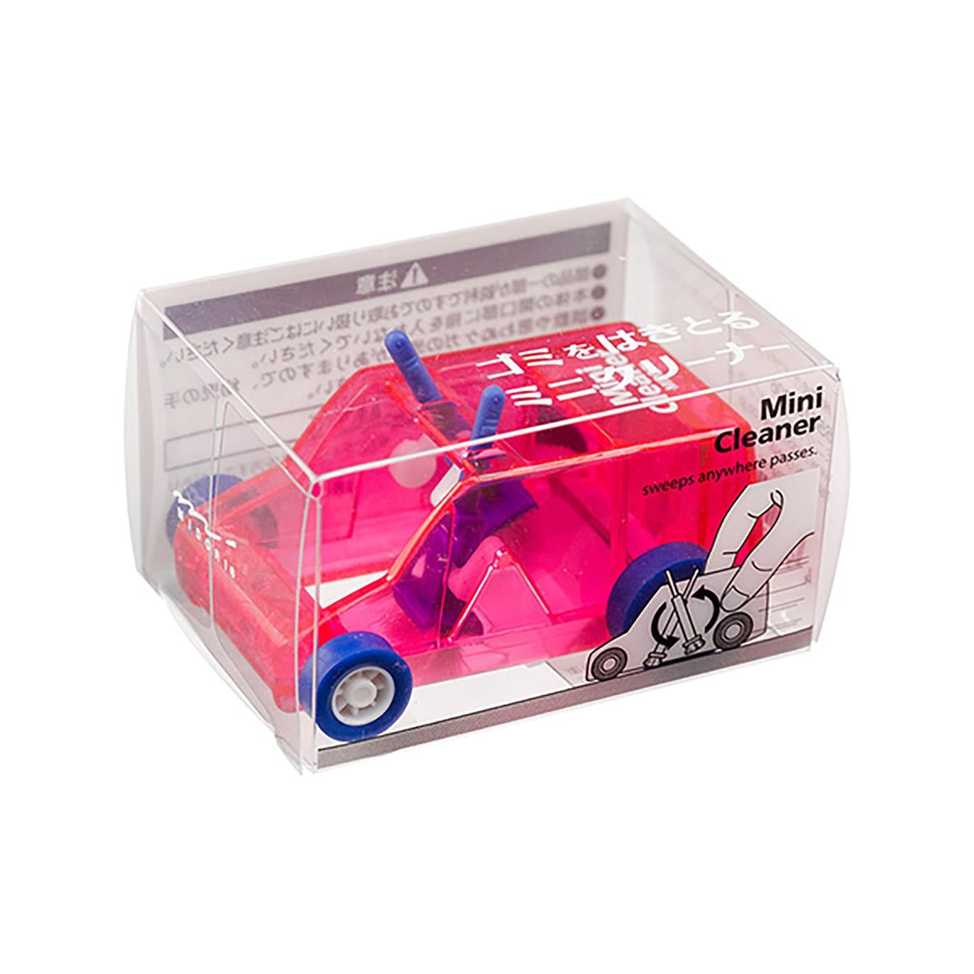 Midori Mini Desk Cleaner – Pink / Blue / Clear