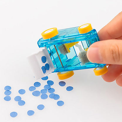 Midori mini cleaner in pink, blue, and clear – handheld roller cleaner for desks and journaling messes