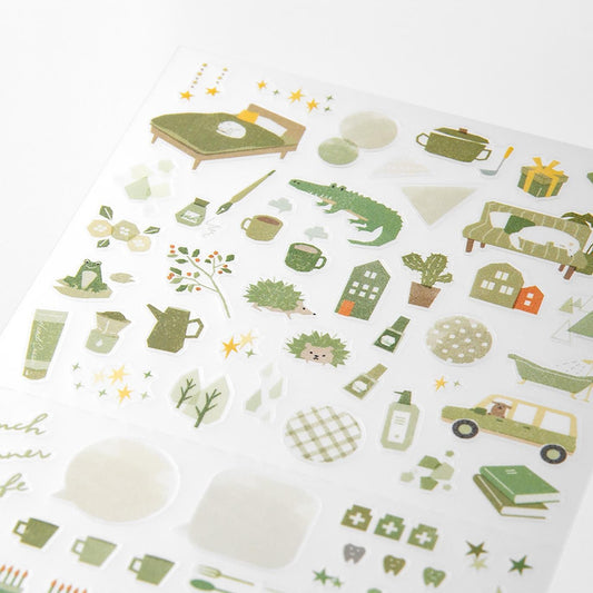 Midori Planner Stickers – Colour Series | Moss Green