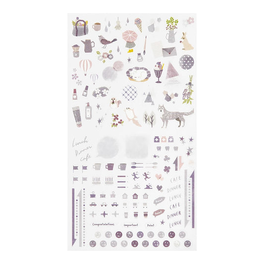 Midori Planner Stickers – Colour Series | Lavender
