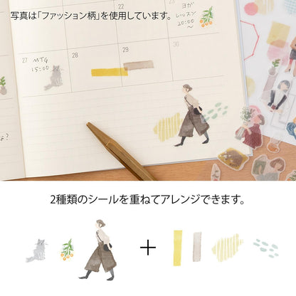 Midori Two‑Sheet Stickers – Fashion