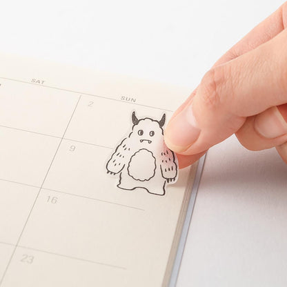 Midori Two‑Sheet Stickers – Monsters