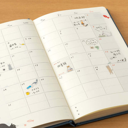 Midori Planner Stickers – Cats | Small