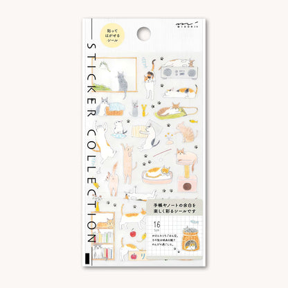 Midori Sticker Sheet – Cats | Medium