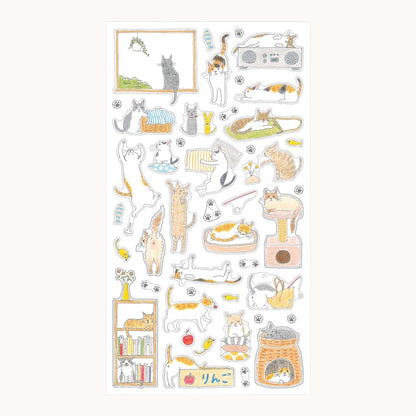 Midori Sticker Sheet – Cats | Medium