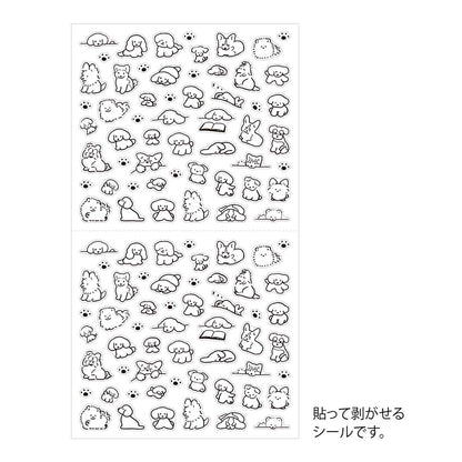 Midori Mini Sticker Sheet – Dogs & Puppies