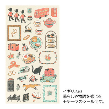 Midori Travel Stickers – British Motifs