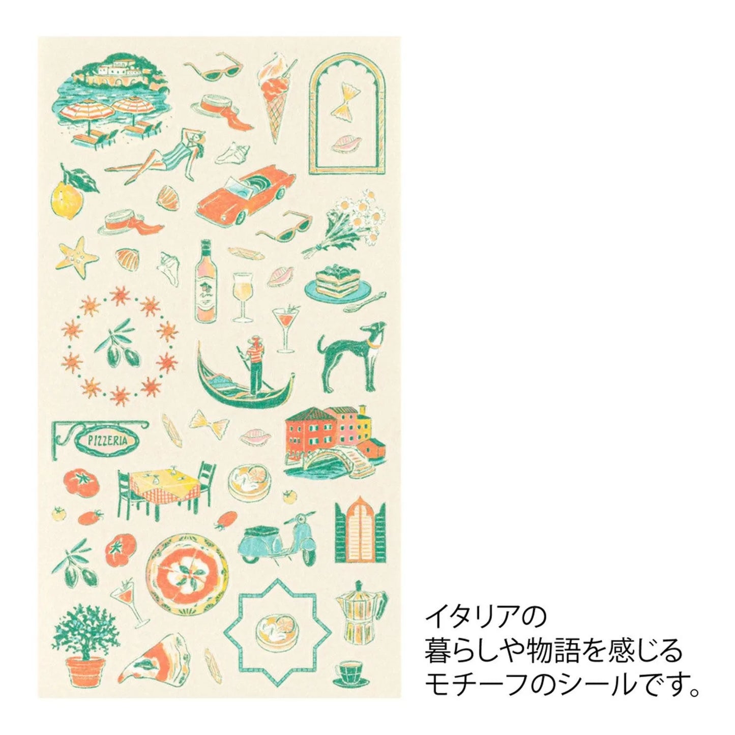 Midori Travel Stickers – Italian Motifs