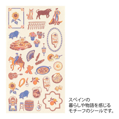 Midori Travel Stickers – Spanish Motifs