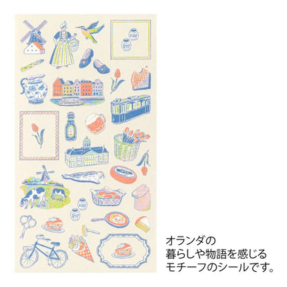 Midori Travel Stickers – Dutch Motifs