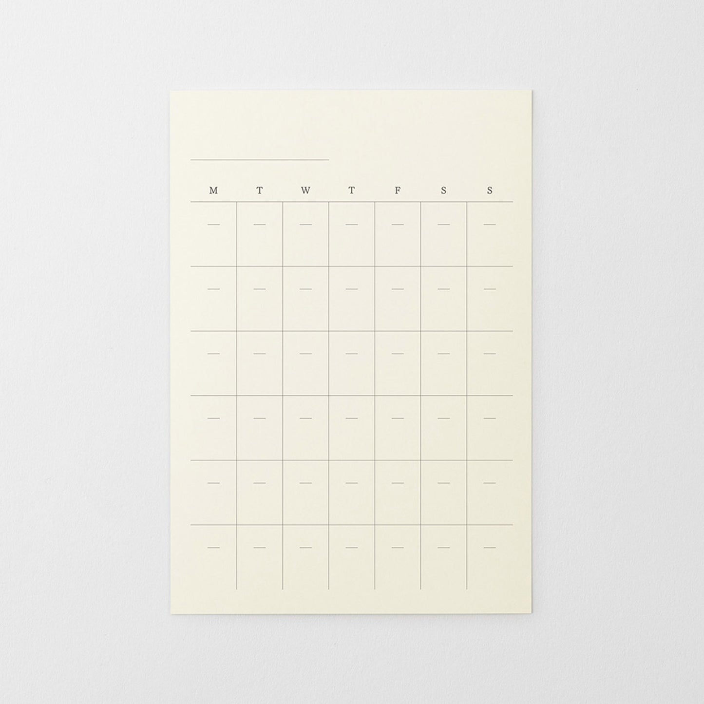 MD Product Diary Sticker Undated monthly planner adhesive sheets for MD notebooks and journals