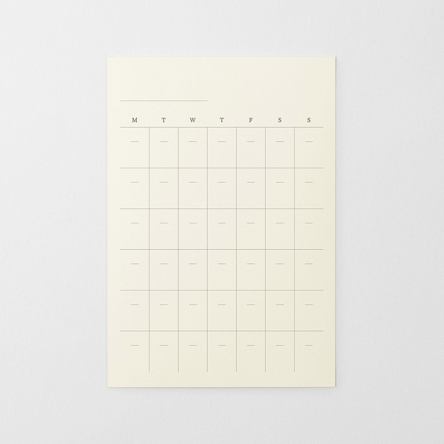 MD Product Diary Sticker Undated monthly planner adhesive sheets for MD notebooks and journals