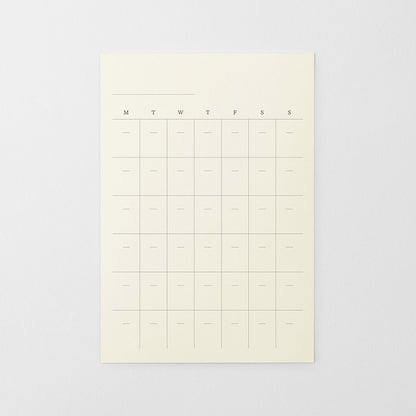 MD Product Diary Sticker Undated monthly planner adhesive sheets for MD notebooks and journals