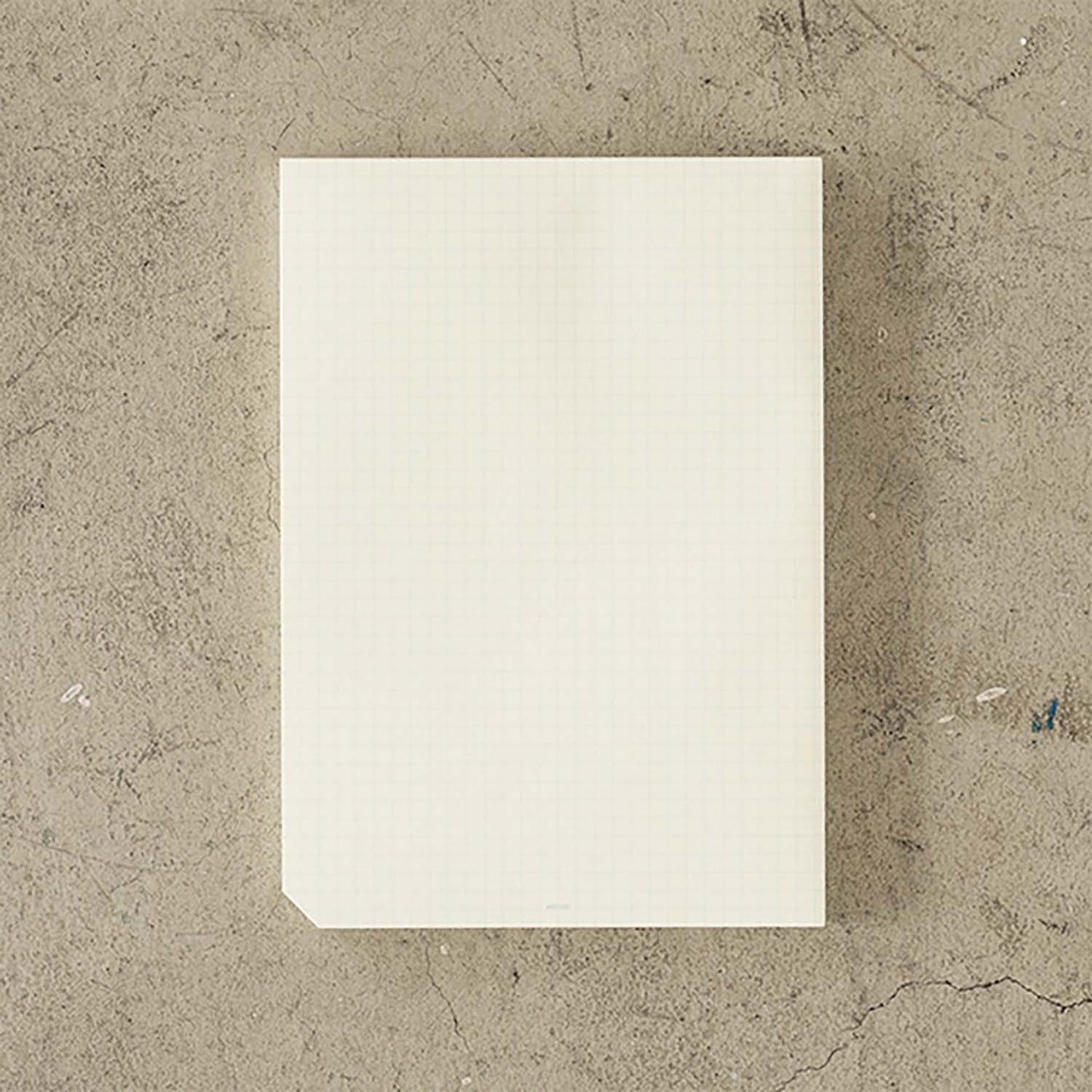 MD Product A5 grid paper pad with cream MD Paper sheets and English caption cover design