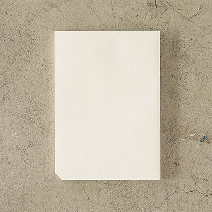 MD Product A5 grid paper pad with cream MD Paper sheets and English caption cover design