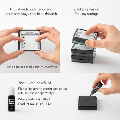 Midori Pre-Inked Paintable Stamp – Ink Collection