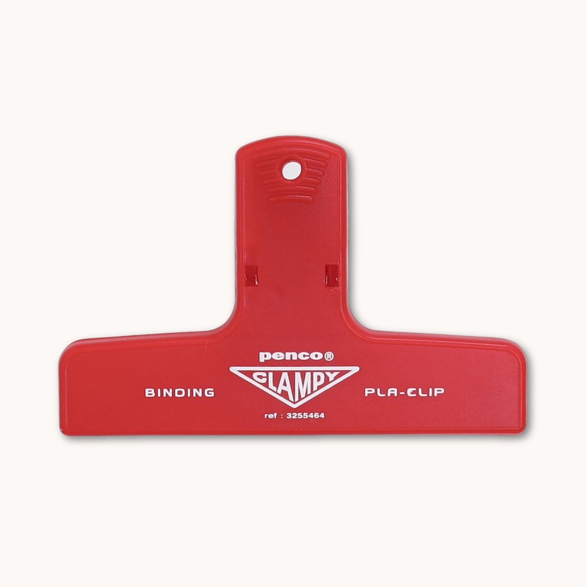 Penco Clampy Plastic Clip in Red – Japanese stationery accessory for holding books open, sealing bags or organising papers