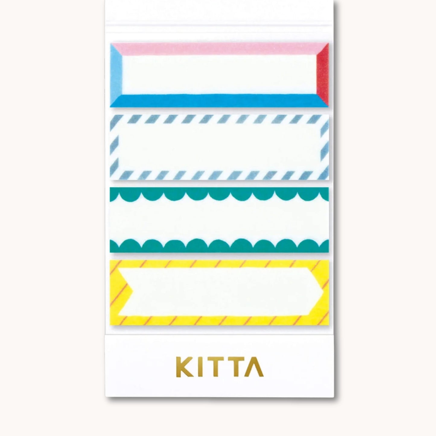 KITTA Washi Tape - Colour Frames featuring four colourful border designs