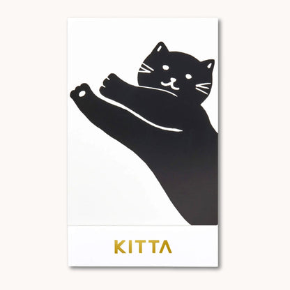 KITTA Washi Tape - Meow with pre-cut cat washi strips