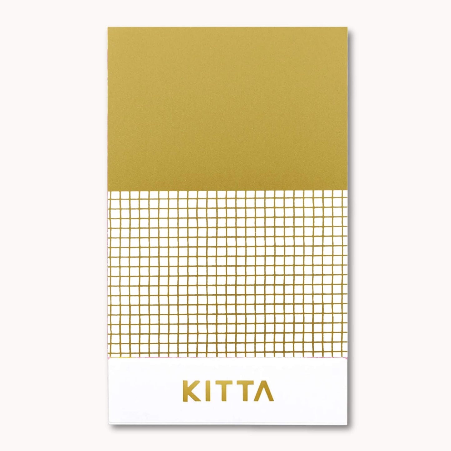 KITTA Washi Tape - Gold Patterns booklet with four gold foil washi strip designs