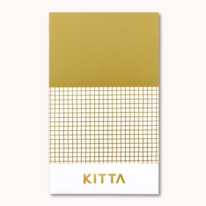 KITTA Washi Tape - Gold Patterns booklet with four gold foil washi strip designs