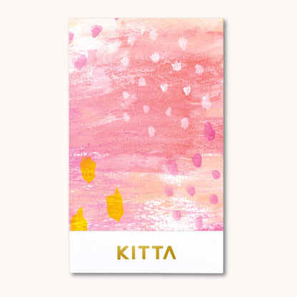 KITTA Clear PET Tape - Confetti booklet with four colourful transparent PET strip designs