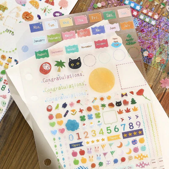 BGM Mini Cube Sticker Sheets - Anniversary