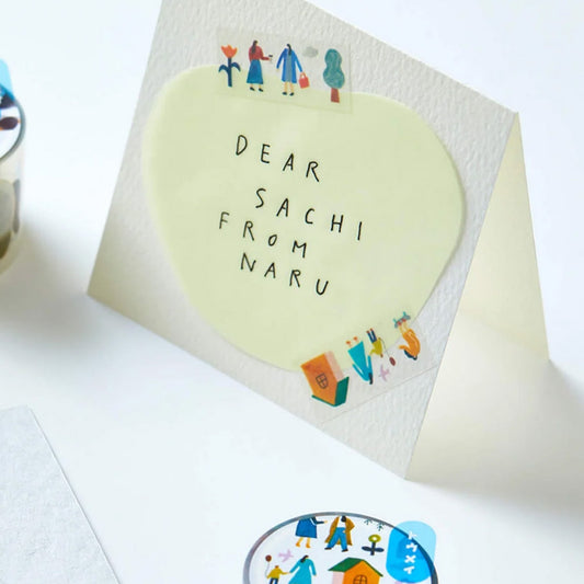 SODA PET Tape Life featuring colourful everyday scene illustrations on transparent PET tape