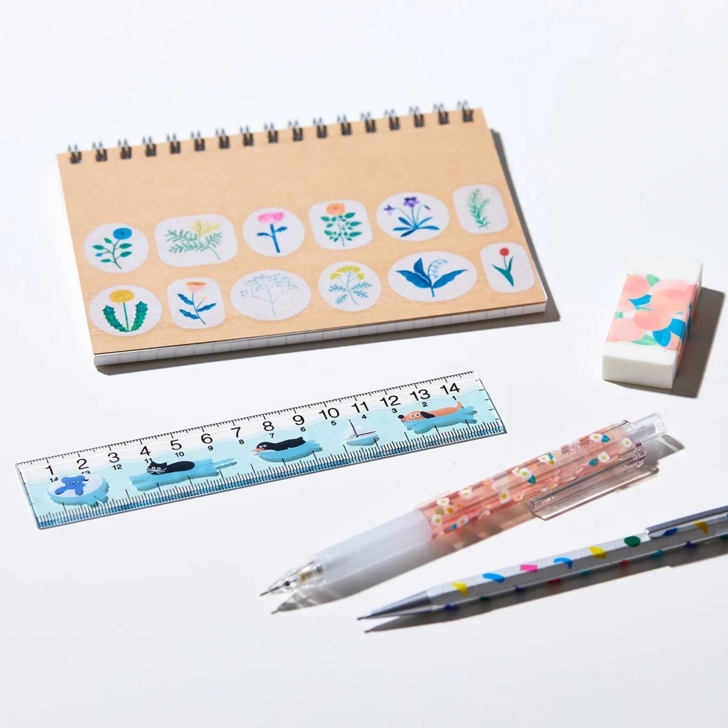 SODA PET Tape Wildflower featuring delicate wildflower illustrations on transparent PET tape