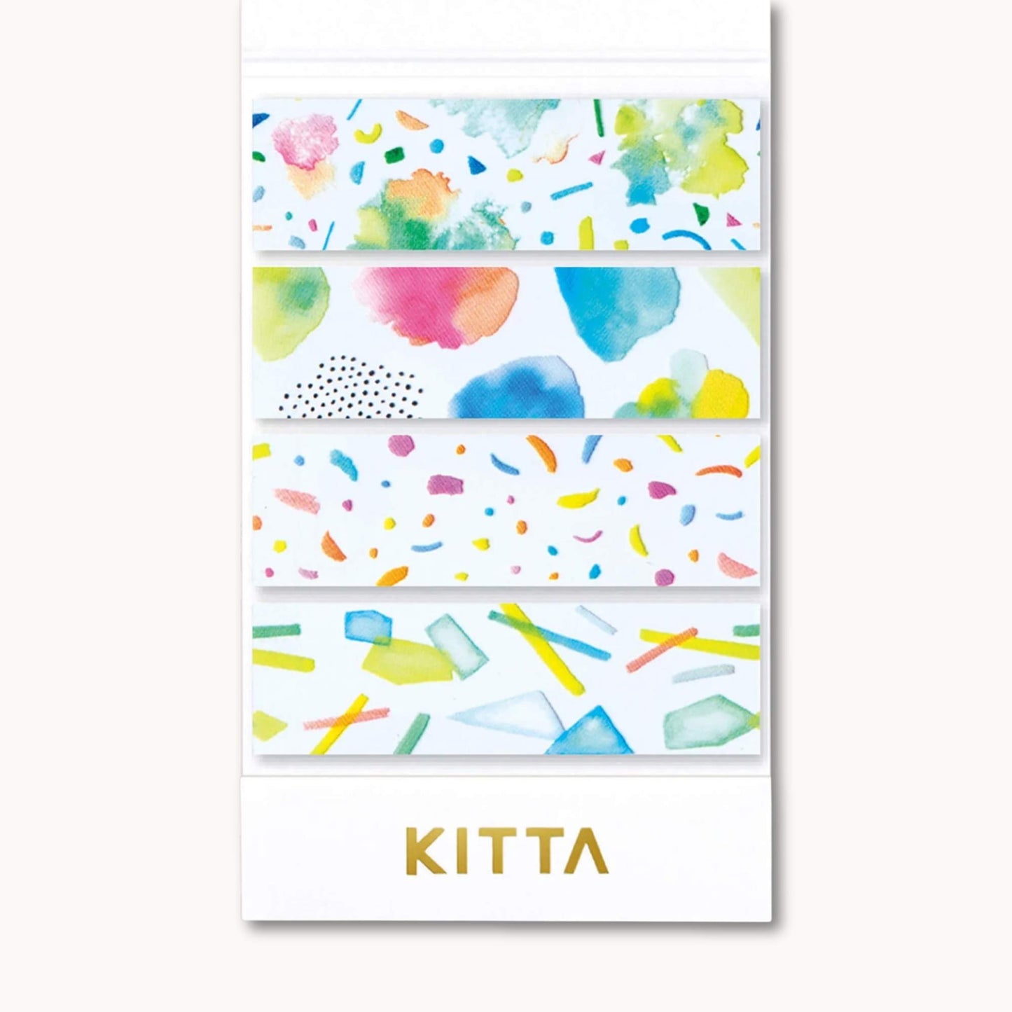 KITTA Clear PET Tape Shine with transparent watercolour confetti design